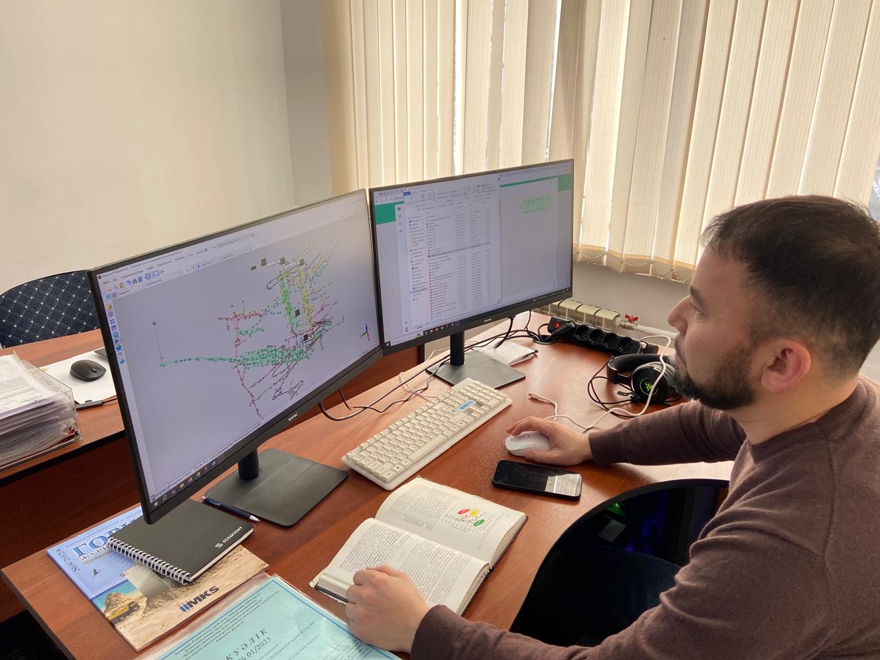 Ақбақай және Бескемпір жерасты кеніштерінің 3D цифрлық үлгідегі желдету желісін әзірлеу